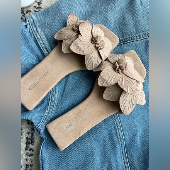 NEW Jeffrey Campbell Petalz Slide Sandals Size 6 - Picture 3 of 9